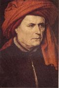 Robert Campin Portrait o a Man oil painting on canvas